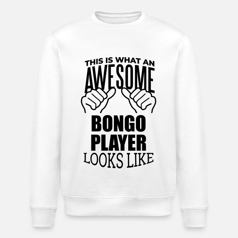 Bongo - Stanley/Stella ROLLER Unisex Organic Sweatshirt - white