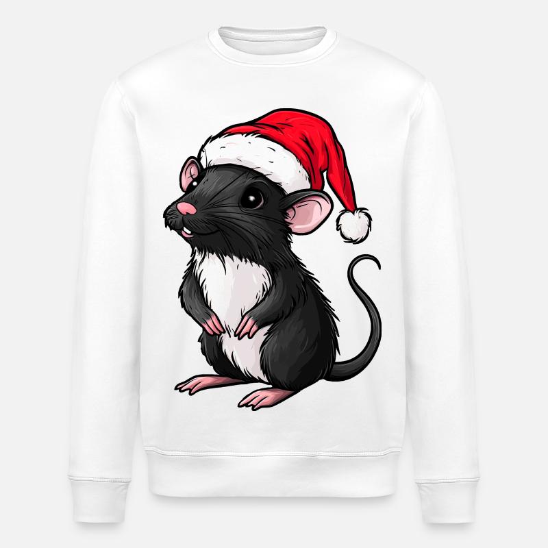 Julerotte - Stanley/Stella økologisk unisex-sweatshirt ROLLER - hvid