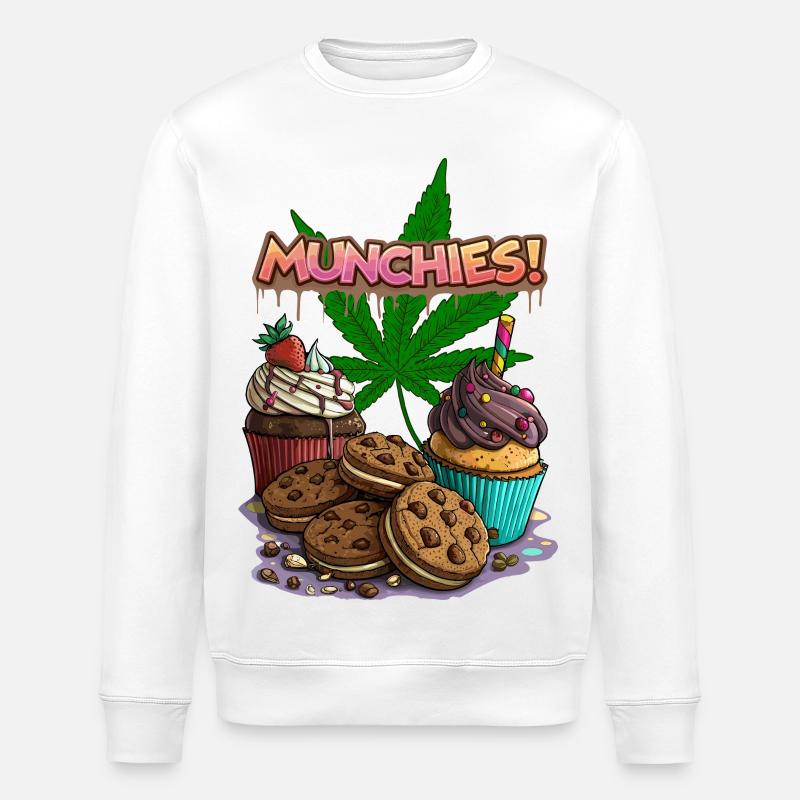 Munchies - Stanley/Stella Unisex Bio-Sweatshirt ROLLER - Weiß