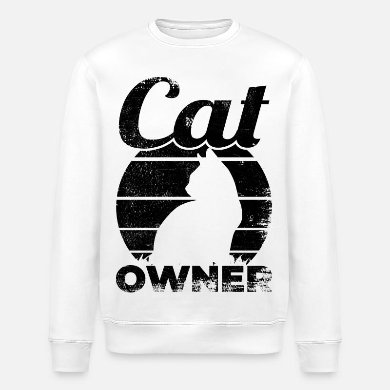 Propriétaire d’un chat - Sweat bio ROLLER Stanley/Stella Unisexe - blanc