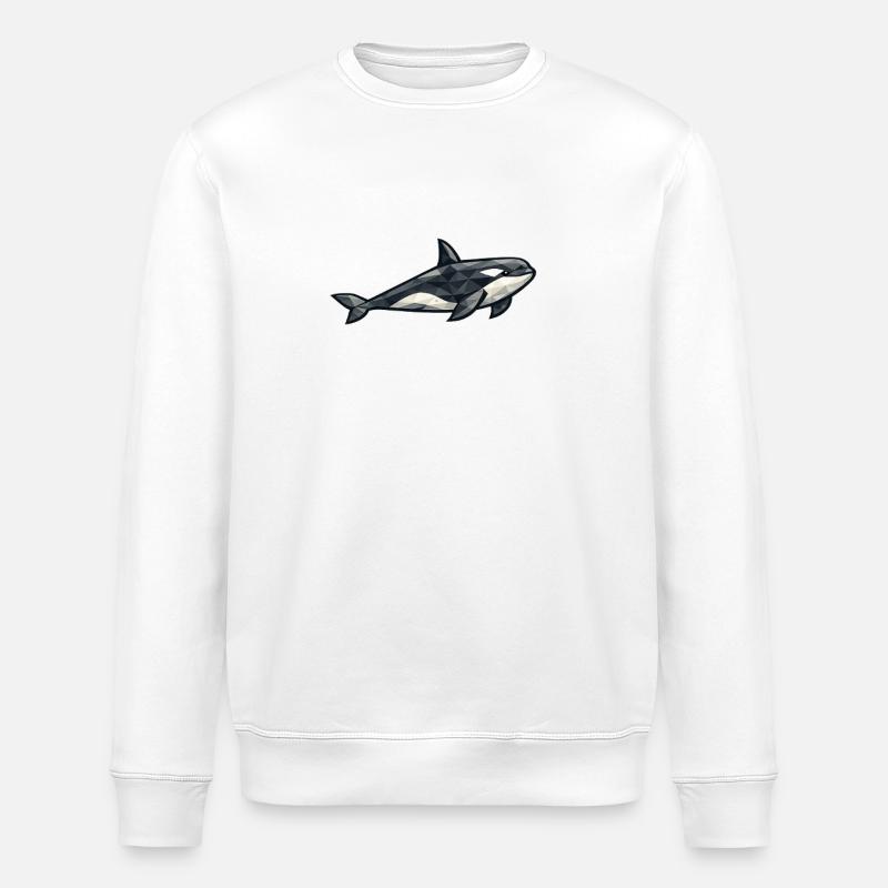 Aarluk - Low poly - Orca - Sweat bio ROLLER Stanley/Stella Unisexe - blanc