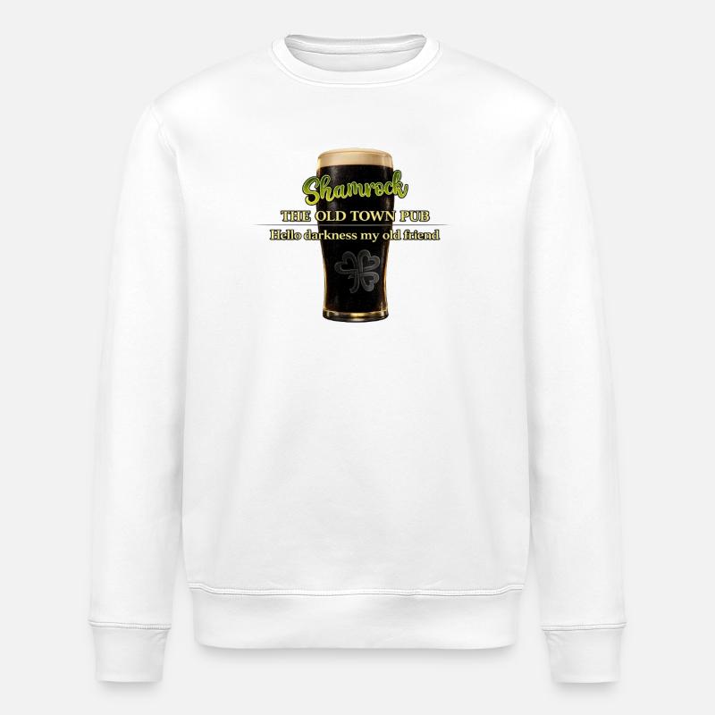 Hello_Darkness_Print - Stanley/Stella Unisex Bio-Sweatshirt ROLLER - Weiß