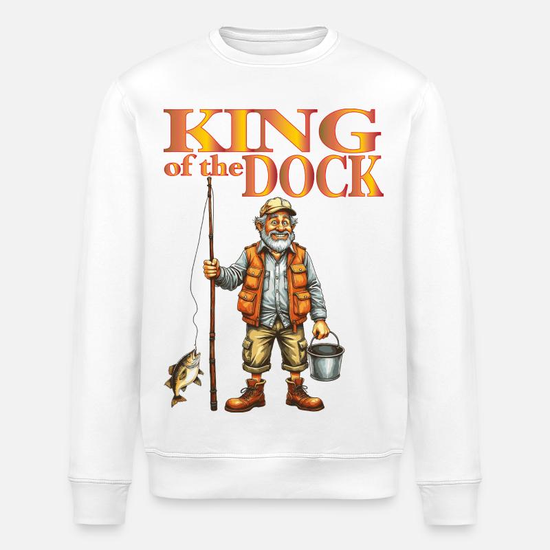 King_of_the_Dock - Stanley/Stella Unisex Bio-Sweatshirt ROLLER - Weiß
