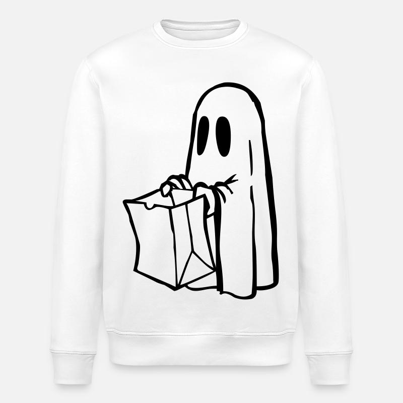Gespenst - Stanley/Stella Unisex Bio-Sweatshirt ROLLER - Weiß