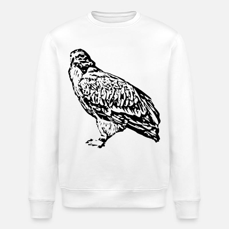 Faucons Oiseaux Oiseaux - Sweat bio ROLLER Stanley/Stella Unisexe - blanc