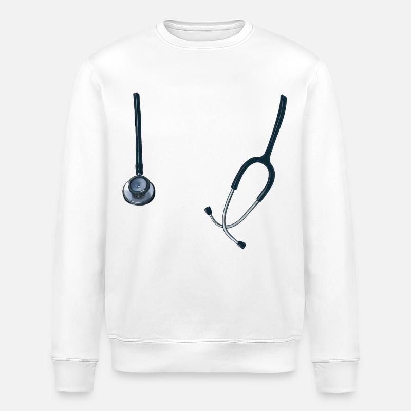 stéthoscope - Sweat bio ROLLER Stanley/Stella Unisexe - blanc