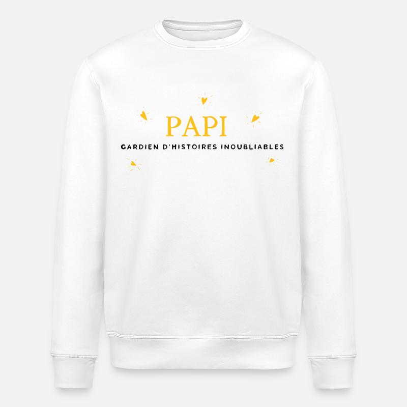 PAPI GARDIEN - Sweat bio ROLLER Stanley/Stella Unisexe - blanc