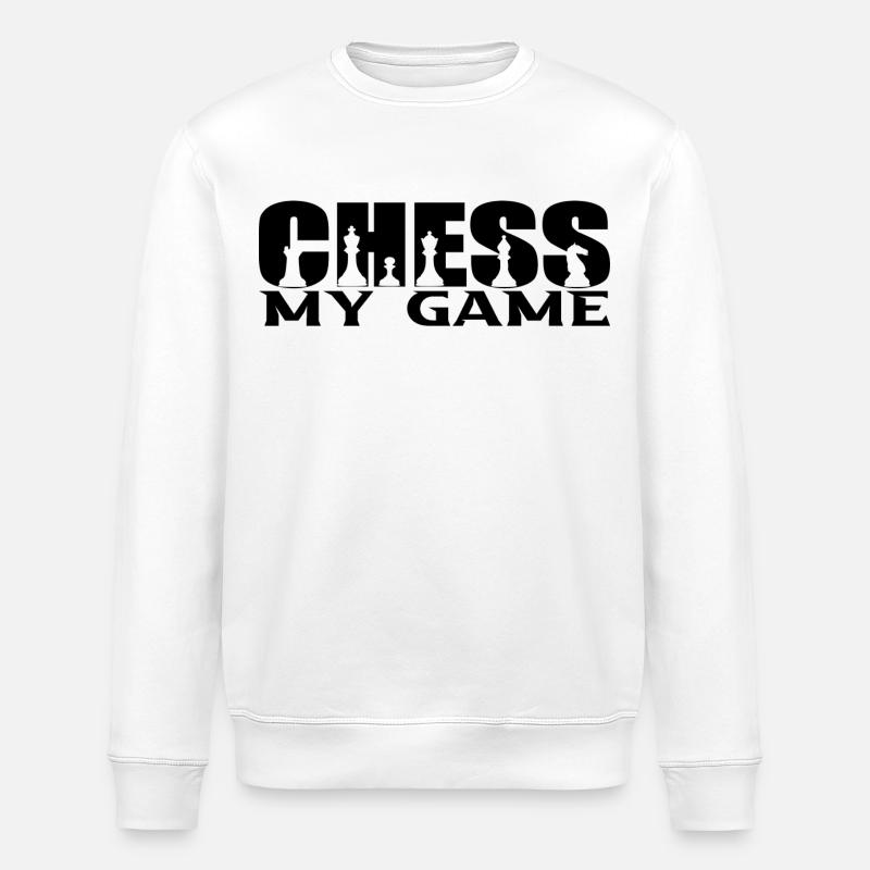 Chess - Stanley/Stella ROLLER Unisex Organic Sweatshirt - white