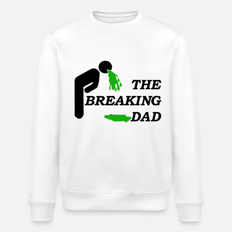 DAD BREAKING - Stanley/Stella Unisex Bio-Sweatshirt ROLLER - Weiß