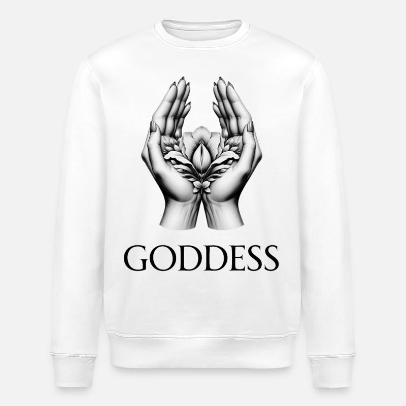 DÉESSE (sous-titre) #016 - Sweat bio ROLLER Stanley/Stella Unisexe - blanc