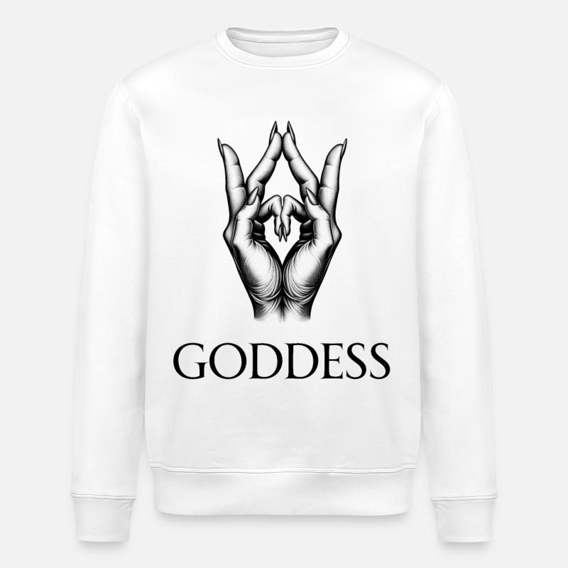 DÉESSE (sous-titre) #046 - Sweat bio ROLLER Stanley/Stella Unisexe - blanc