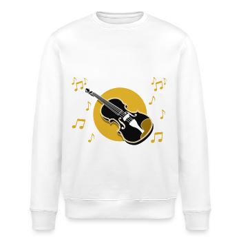 Né pour être violoniste - Musique Violon Violon - Sweat bio ROLLER Stanley/Stella Unisexe - blanc - Devant - Nik (191cm)