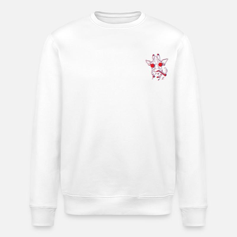 Mr. Girafe - Sweat bio ROLLER Stanley/Stella Unisexe - blanc