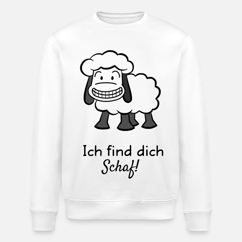 Ich find dich Schaf! - Stanley/Stella Unisex Bio-Sweatshirt ROLLER - Weiß