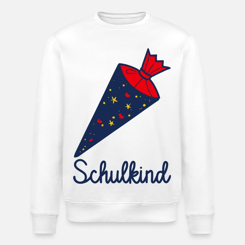 Ich bin jetzt ein Schulkind! - Stanley/Stella Unisex Bio-Sweatshirt ROLLER - Weiß