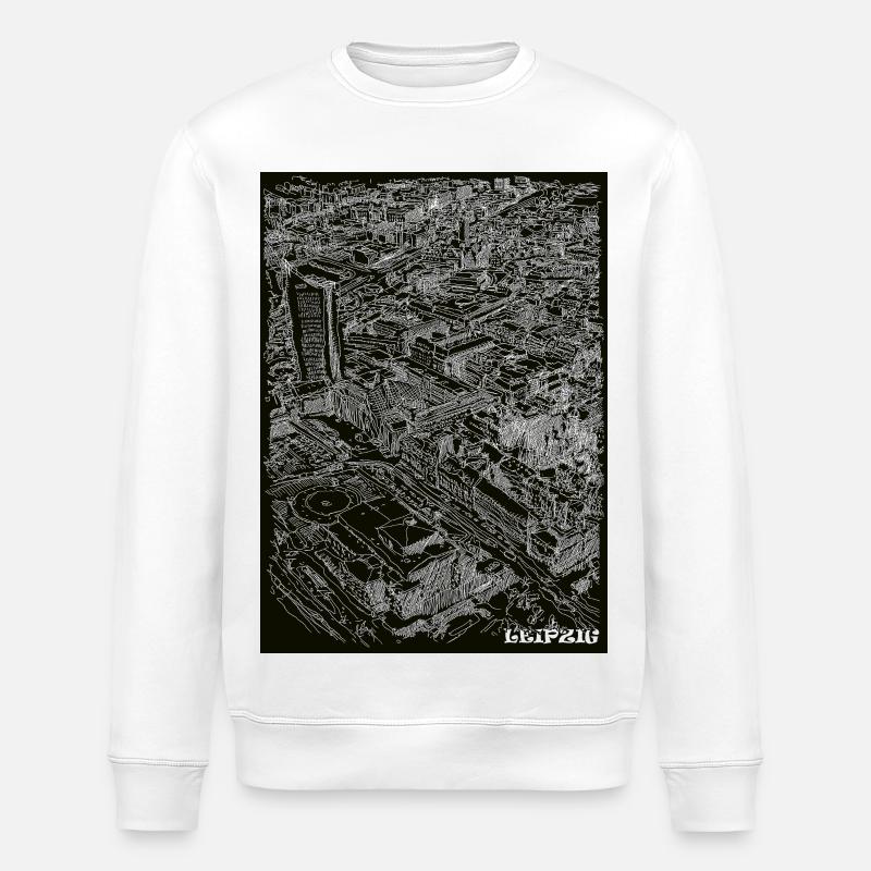 Leipzig Birdeye - Sweat bio ROLLER Stanley/Stella Unisexe - blanc