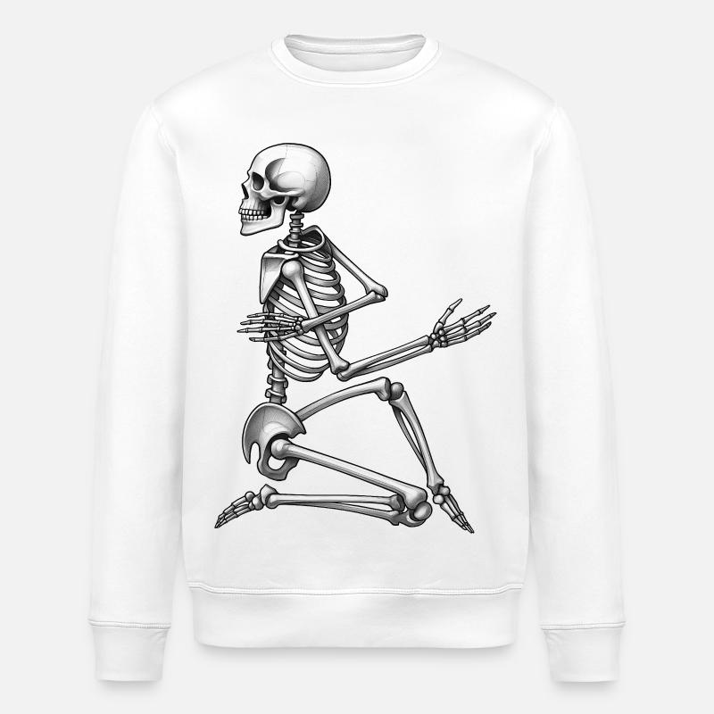 SKELETON DANCER - black & white - Stanley/Stella ROLLER Unisex Organic Sweatshirt - white