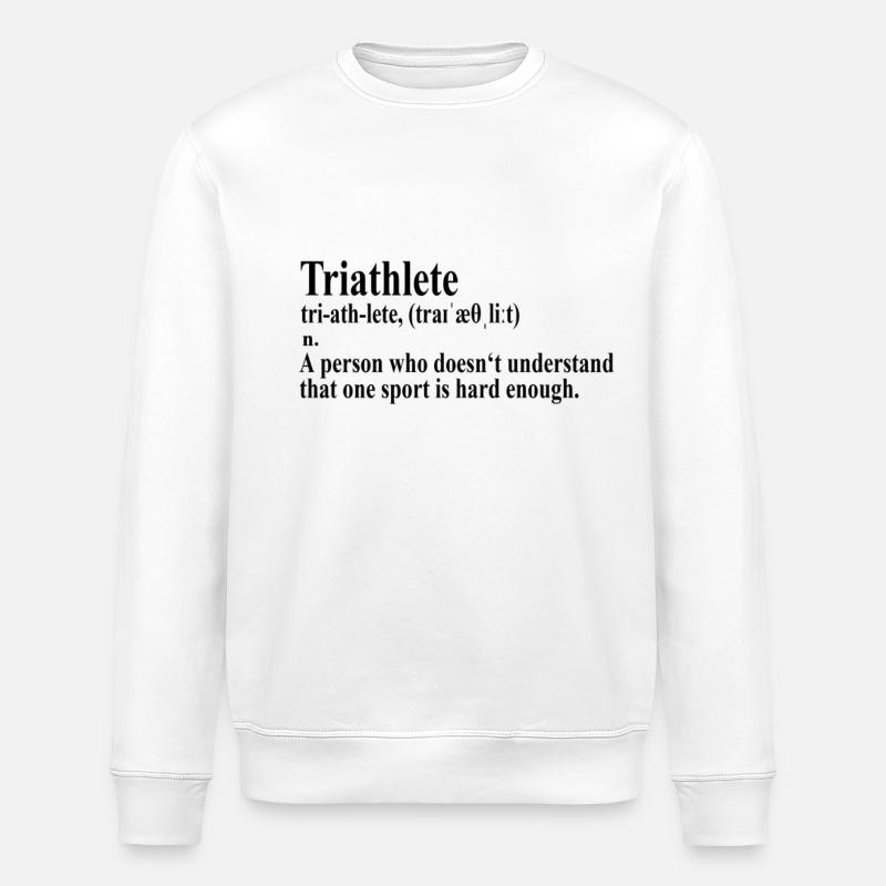 Funny Triathlon Definition - Stanley/Stella Unisex Bio-Sweatshirt ROLLER - Weiß