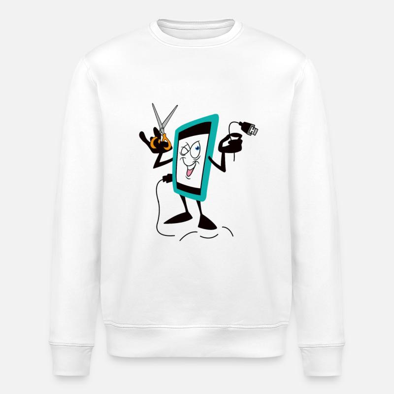 IPHONE - Stanley/Stella Unisex Bio-Sweatshirt ROLLER - Weiß