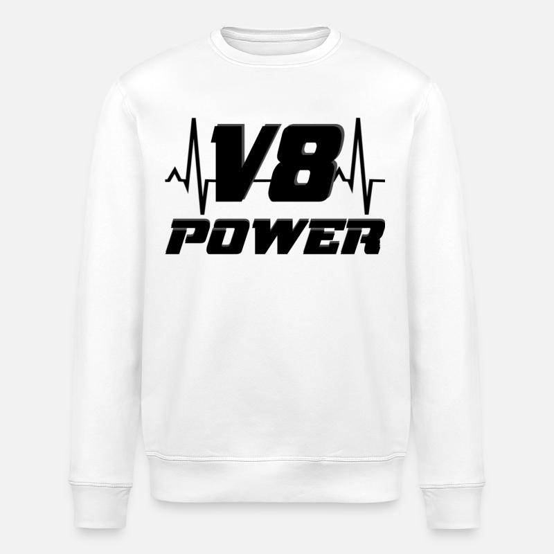 V8-Leistung - Stanley/Stella Unisex Bio-Sweatshirt ROLLER - Weiß
