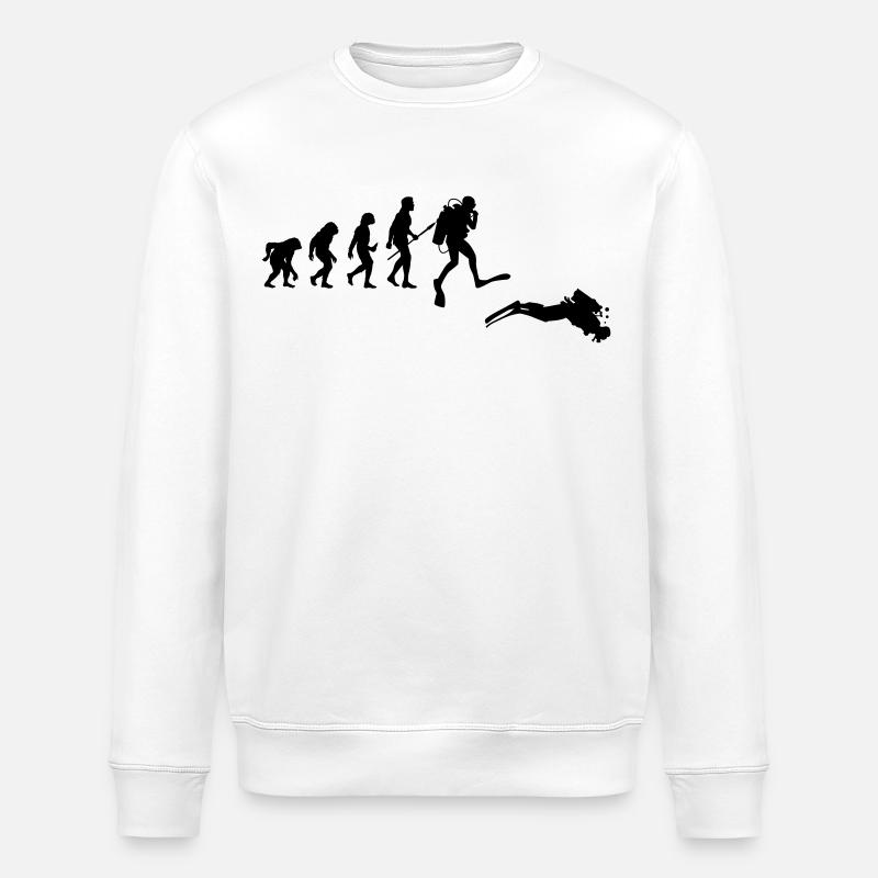 Évolution de Diver - Sweat bio ROLLER Stanley/Stella Unisexe - blanc