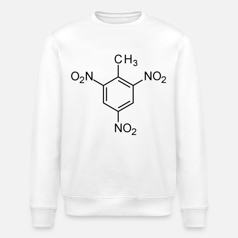 TNT Molekül - Stanley/Stella Unisex Bio-Sweatshirt ROLLER - Weiß