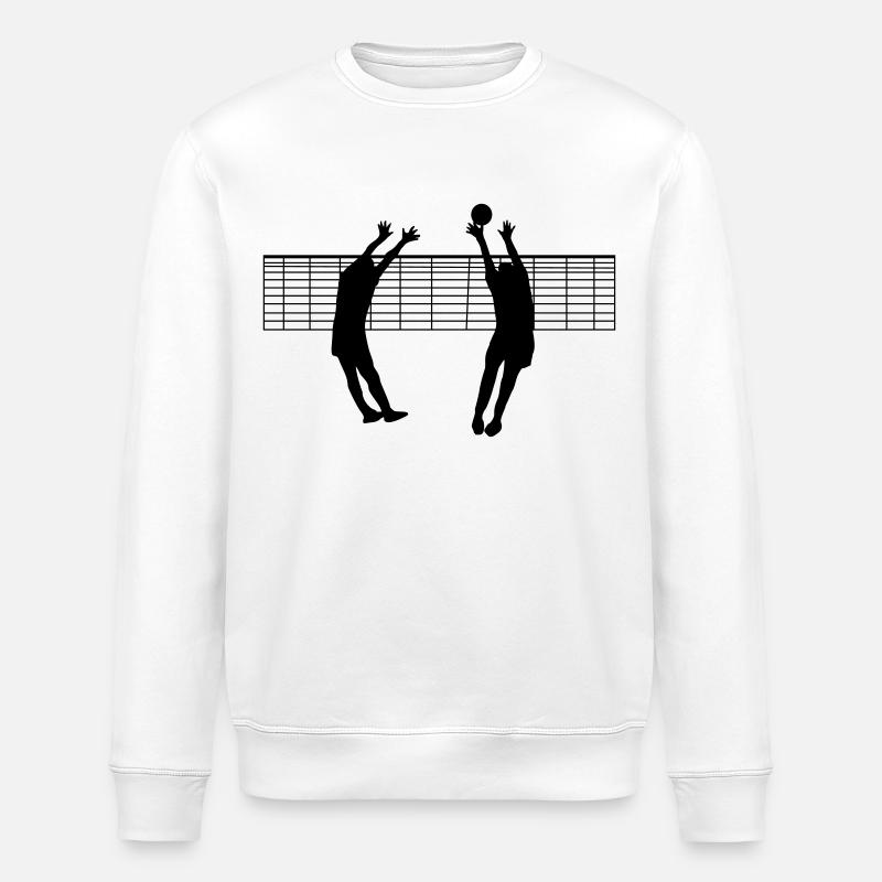 Volleyball - Stanley/Stella Unisex Bio-Sweatshirt ROLLER - Weiß
