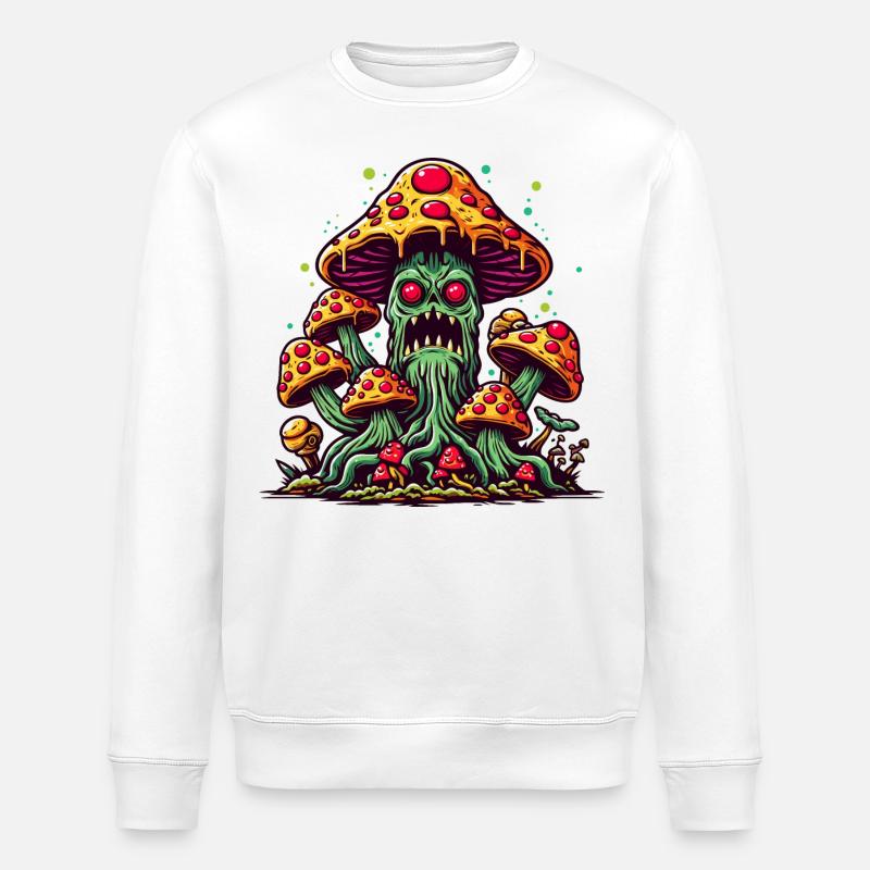 Mère de champignon - Sweat bio ROLLER Stanley/Stella Unisexe - blanc