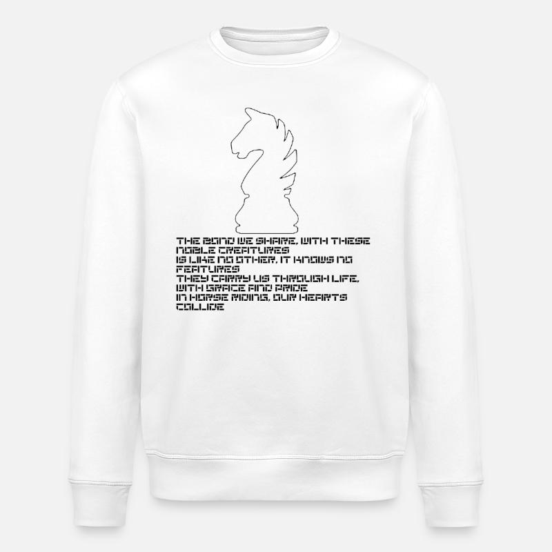 Bindung zum Pferd - Stanley/Stella Unisex Bio-Sweatshirt ROLLER - Weiß