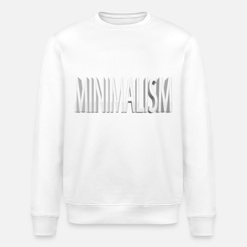 Minimalism - Stanley/Stella ROLLER Unisex Organic Sweatshirt - white