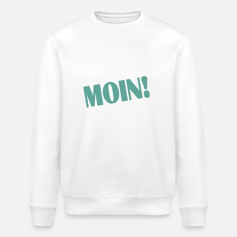 Moin! - Stanley/Stella Unisex Bio-Sweatshirt ROLLER - Weiß