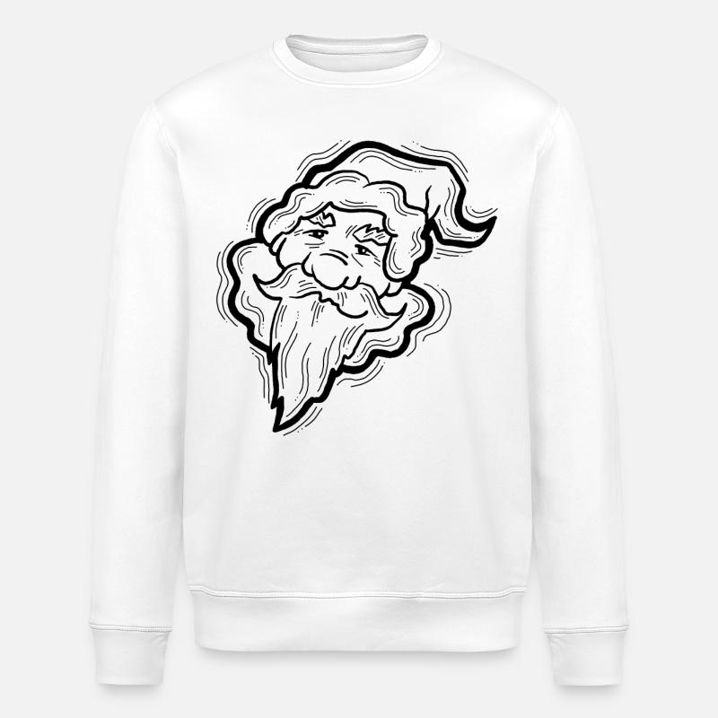 Weihnachtsmann - Stanley/Stella Unisex Bio-Sweatshirt ROLLER - Weiß