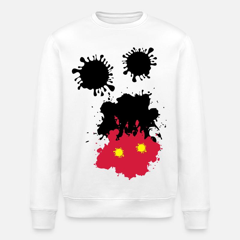 Mouse spots - Stanley/Stella ROLLER Unisex Organic Sweatshirt - white