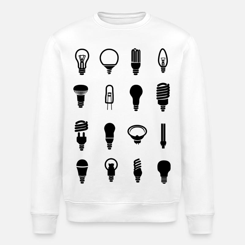 Ampoule - Sweat bio ROLLER Stanley/Stella Unisexe - blanc