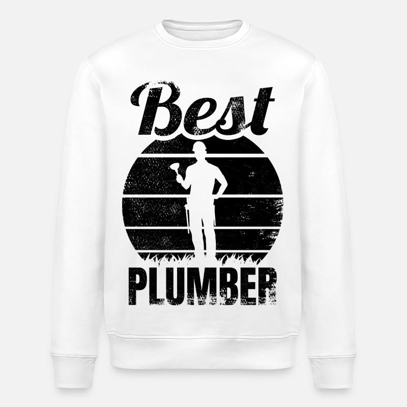 Best Installer - Stanley/Stella ROLLER Unisex Organic Sweatshirt - white