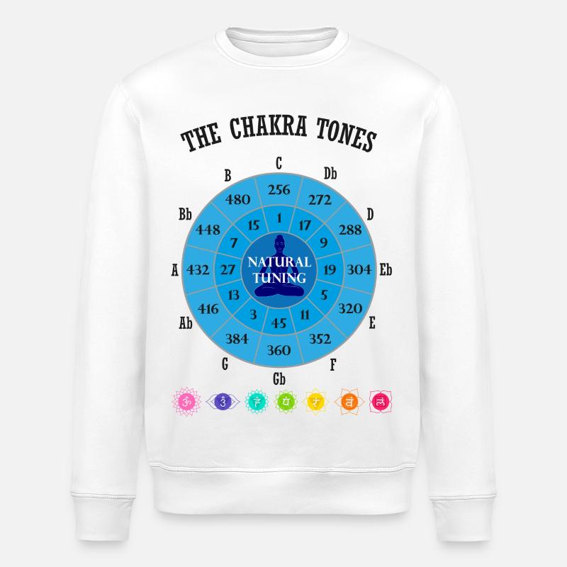Les tonalités des chakras - Sweat bio ROLLER Stanley/Stella Unisexe - blanc