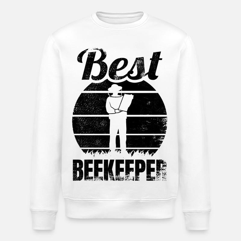 Bester Imker - Stanley/Stella Unisex Bio-Sweatshirt ROLLER - Weiß
