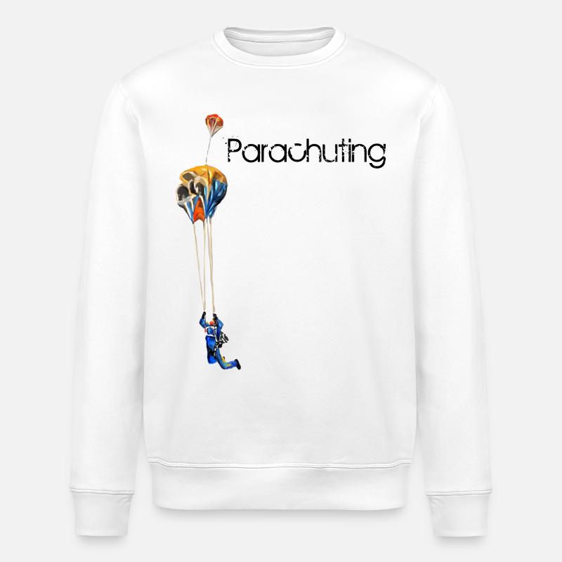Parachuting - Stanley/Stella Unisex Bio-Sweatshirt ROLLER - Weiß