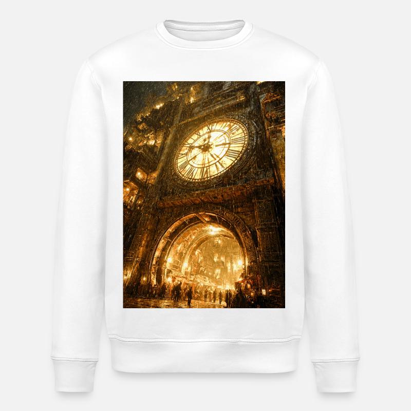 Gilded Clockgate Arch - Stanley/Stella ROLLER Unisex Organic Sweatshirt - white