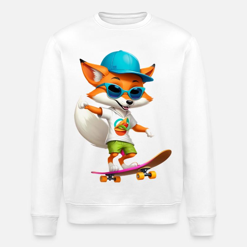 Fox Skateboarder Taco - Sweat bio ROLLER Stanley/Stella Unisexe - blanc