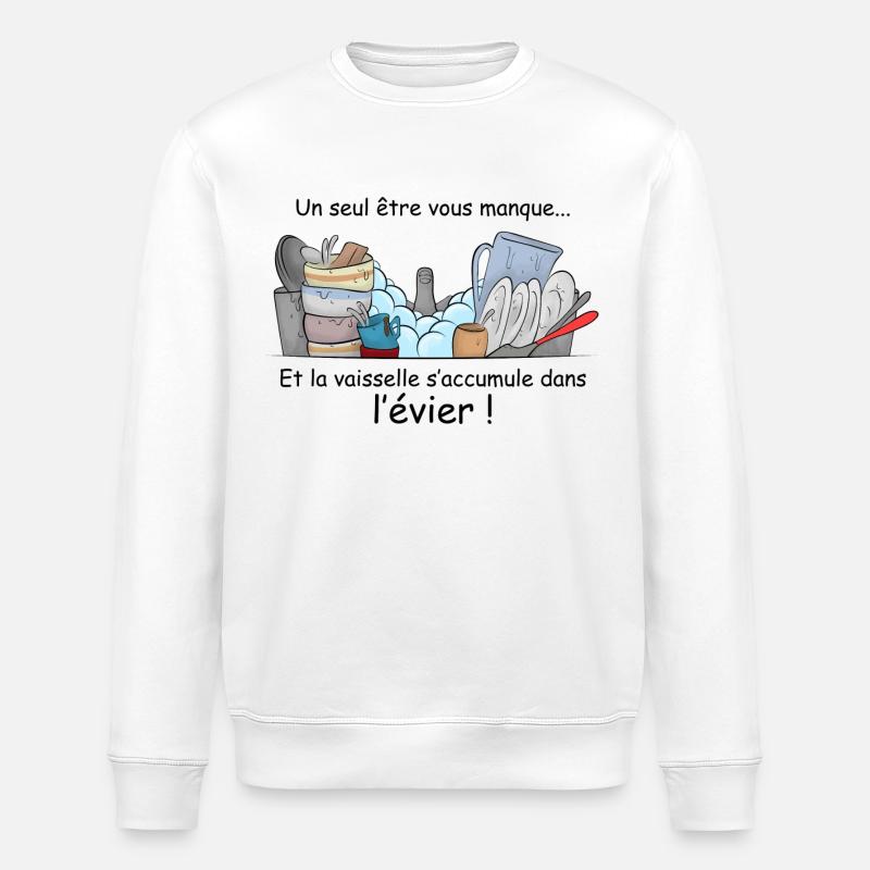 Eine fehlen .... - Stanley/Stella Unisex Bio-Sweatshirt ROLLER - Weiß