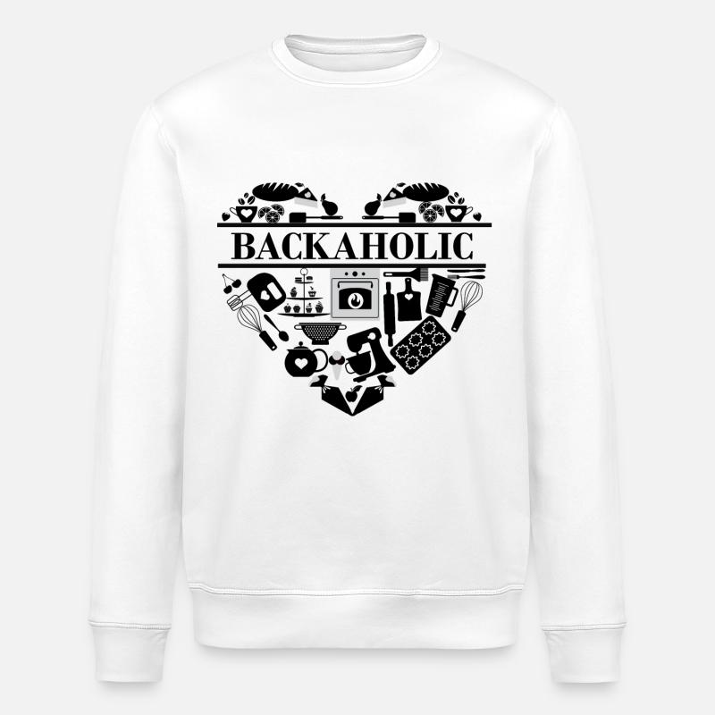 Backaholic - Sweat bio ROLLER Stanley/Stella Unisexe - blanc