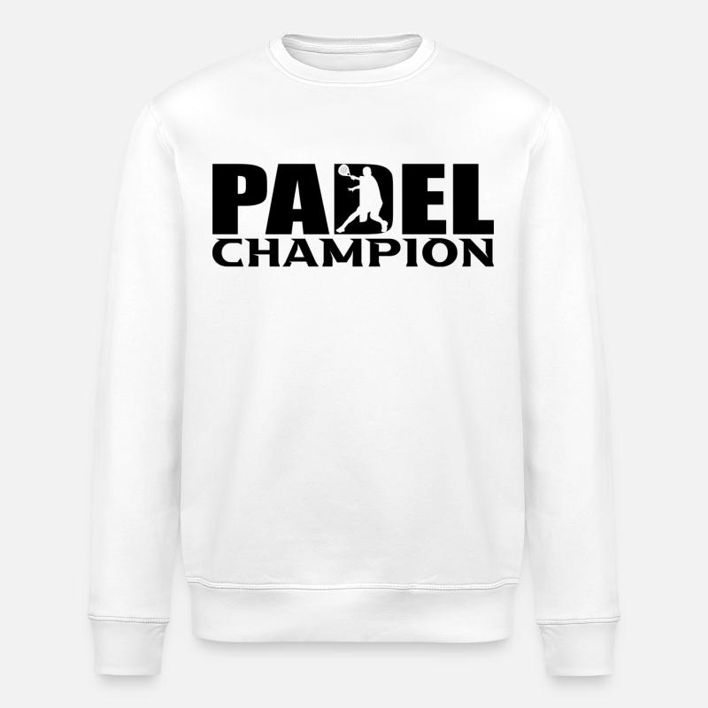 Le padel - Sweat bio ROLLER Stanley/Stella Unisexe - blanc
