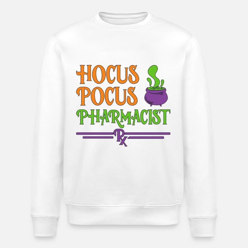 Pharmacist Halloween - Stanley/Stella ROLLER Unisex Organic Sweatshirt - white