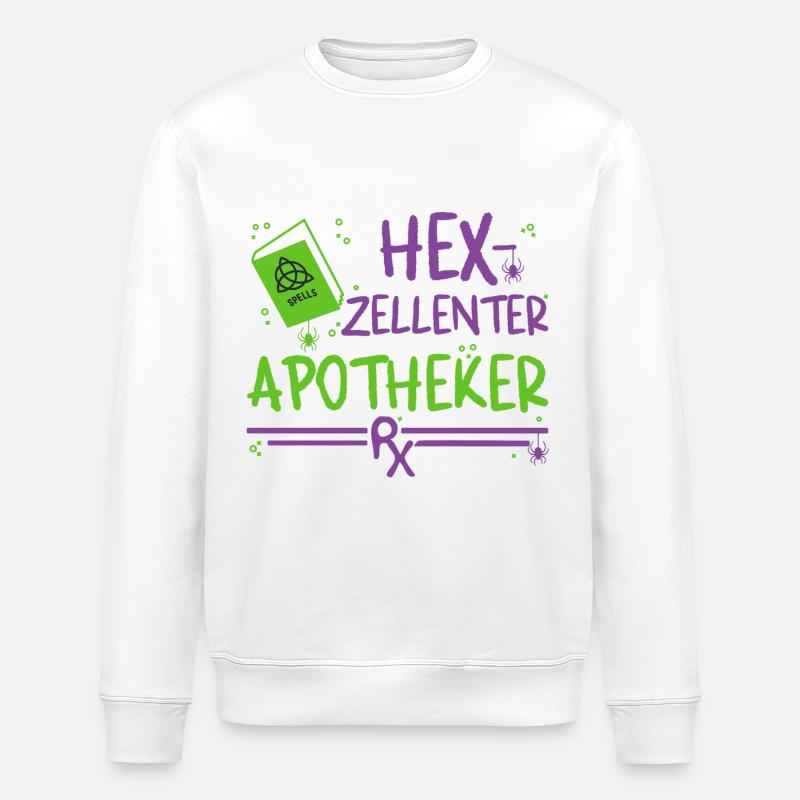 Apotheker Halloween - Stanley/Stella Unisex Bio-Sweatshirt ROLLER - Weiß