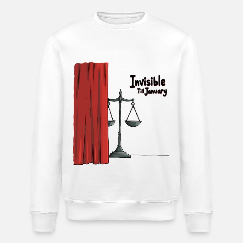 Invisible jusqu’en janvier - Sweat bio ROLLER Stanley/Stella Unisexe - blanc