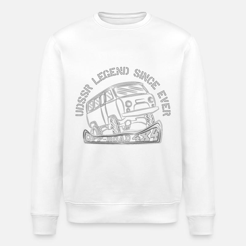 USSR LEGEND SINCE EVER - Stanley/Stella ROLLER Unisex Organic Sweatshirt - white
