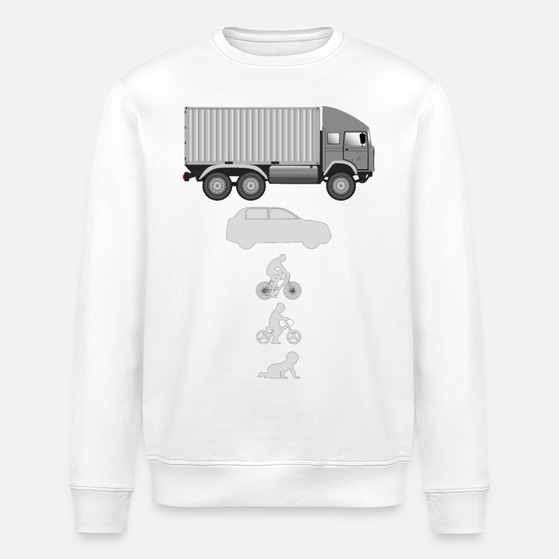 Camion porte-conteneurs Evolution - Sweat bio ROLLER Stanley/Stella Unisexe - blanc
