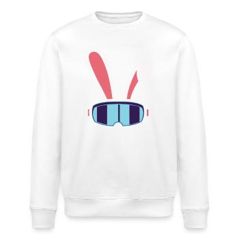 Lapin de ski « Joyeuses Pâques » Vacances de ski Pâques Ski - Sweat bio ROLLER Stanley/Stella Unisexe - blanc - Devant - Nik (191cm)