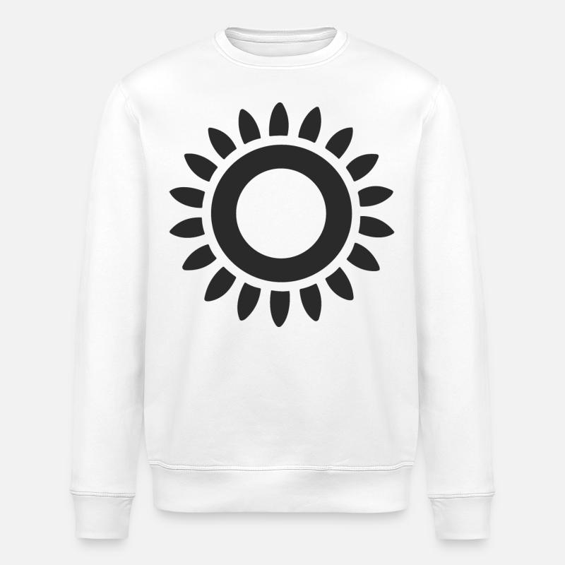 Abstrait Soleil Soleil Art abstrait - Sweat bio ROLLER Stanley/Stella Unisexe - blanc